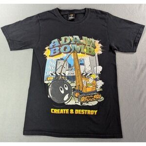 The‎ Hundreds Mens Adam Bomb Create & Destroy Graphic T-Shirt Small Black